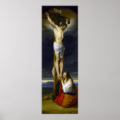Kreuzigung mit Mary Magdalene Kneeling von Hayez Poster (Vorne)
