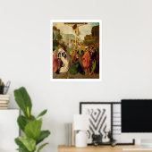 Kreuzigung (Öl auf Tafel) Poster (Heimbüro)