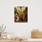 Kreuzigung (Öl auf Tafel) Poster (Küche)