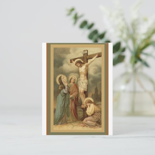 Kreuzigung Postkarte (Stehend Vorderseite)