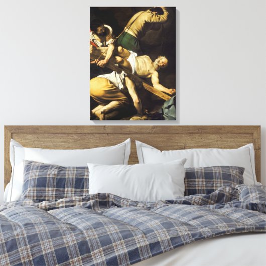 Kreuzigung St. Peter - Caravaggio Leinwanddruck (Insitu (Schlafzimmer))