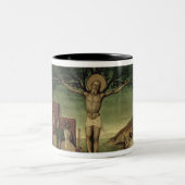 Kreuzigung von St Andrew Zweifarbige Tasse (Mittel)