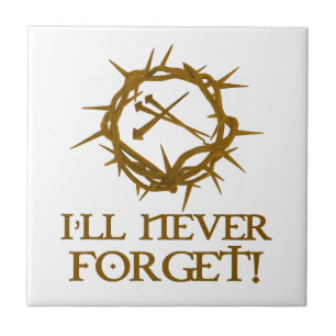 Kreuzigungs-Dorn und Nägel Fliese