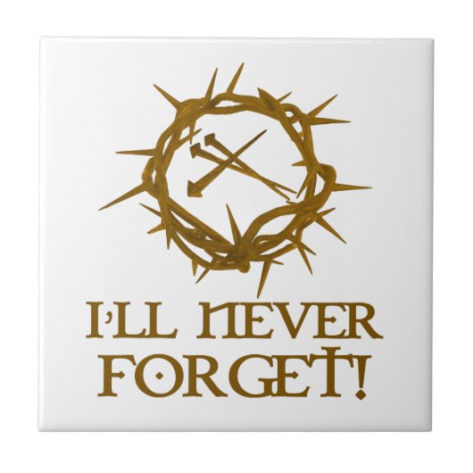 Kreuzigungs-Dorn und Nägel Fliese (Vorderseite)