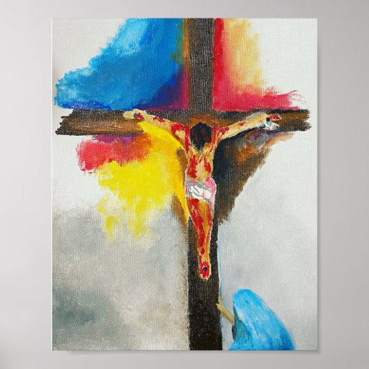 Kreuzigungsdruck Poster (Vorne)