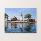 Kreuzinsel-Leuchtturm, New- Yorkpuzzlespiel Puzzle (Horizontal)