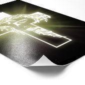 KreuzJesus-Gesicht Fotodruck (Ecke)