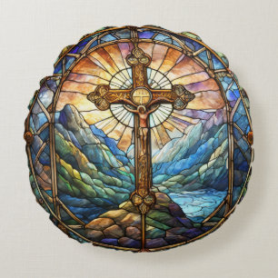 Kreuzkissen Rundes Kissen