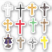 Kreuzkleber Aufkleber (Vorderseite)