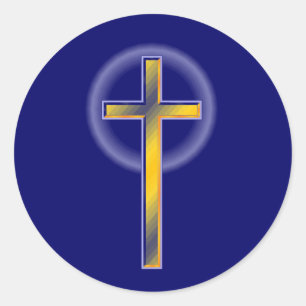 Kreuzkleber Runder Aufkleber