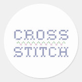 Kreuzkleber Runder Aufkleber (Vorderseite)