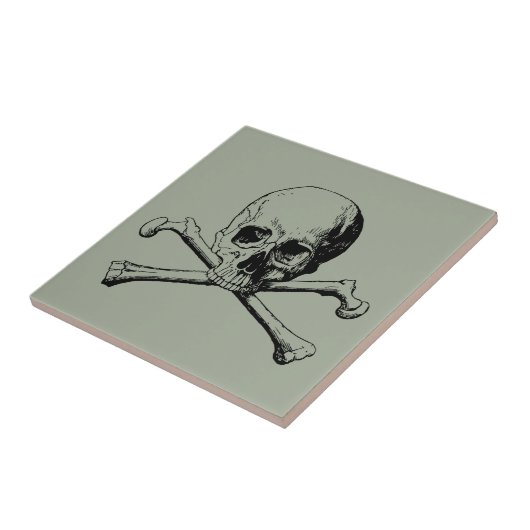 Kreuzknochen Fliese (Seite)