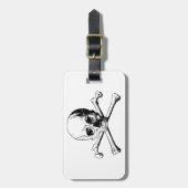 Kreuzknochen Gepäckanhänger (Vorderseite vertikal)