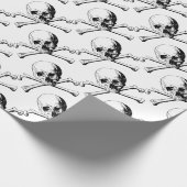 Kreuzknochen Geschenkpapier (Ecke)