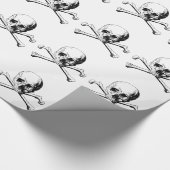 Kreuzknochen Geschenkpapier (Ecke)