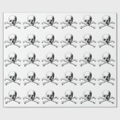 Kreuzknochen Geschenkpapier (Flach)