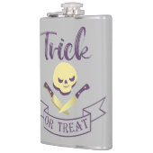 Kreuzknochen Halloween Band T Flachmann (Links)