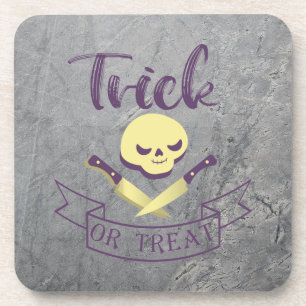 Kreuzknochen Halloween Band T Getränkeuntersetzer