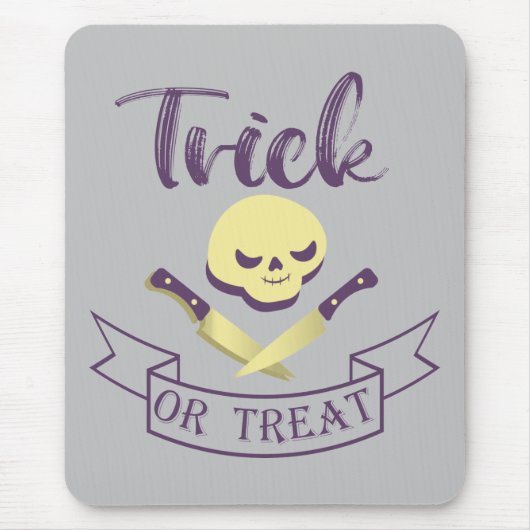 Kreuzknochen Halloween Band T Mousepad (Vorne)