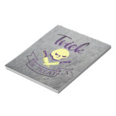 Kreuzknochen Halloween Band T Notizblock (Rotiert)