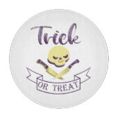 Kreuzknochen Halloween Band T Schneidebrett (Vorderseite)