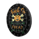 Kreuzknochen Halloween-Kürbis zu Trick oder zu Gas Dartscheibe (Vorderseite rechts)