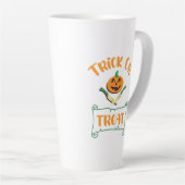 Kreuzknochen Halloween-Kürbis zu Trick oder zu Gas Milchtasse (Rechte Ecke)