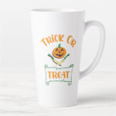 Kreuzknochen Halloween-Kürbis zu Trick oder zu Gas Milchtasse (Rechts)