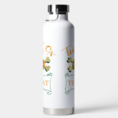 Kreuzknochen Halloween-Kürbis zu Trick oder zu Gas Trinkflasche (Rechts)