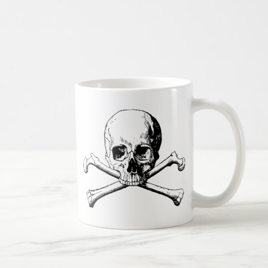 Kreuzknochen Kaffeetasse (Rechts)
