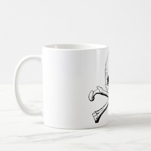 Kreuzknochen Kaffeetasse (Links)