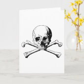 Kreuzknochen Karte (Gelbe Blume)