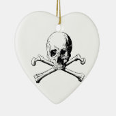 Kreuzknochen Keramikornament (Rechts)