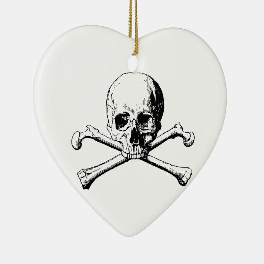 Kreuzknochen Keramikornament (Rechts)