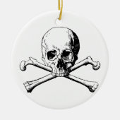 Kreuzknochen Keramikornament (Vorne)