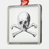 Kreuzknochen Ornament Aus Metall (Links)