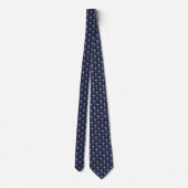 Kreuzkommunionsbestätigung Navy Blue Imitats Silve Krawatte (Rückseite)