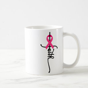 Kreuzkriegsüberleben rosa Ribbon Brustkrebs 2 Kaffeetasse