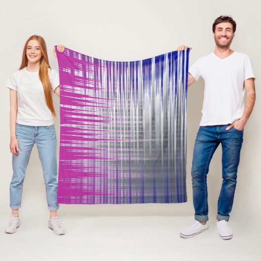 Kreuzlinien Fleecedecke (Beispiel)