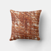 Kreuzlinien und rustikale Quadratzkerbe Kissen (Rückseite)