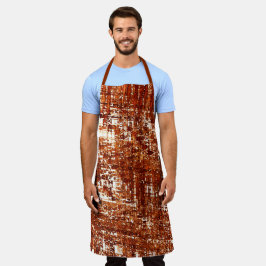 Kreuzlinien und rustikale Quadratzkerbe Schürze