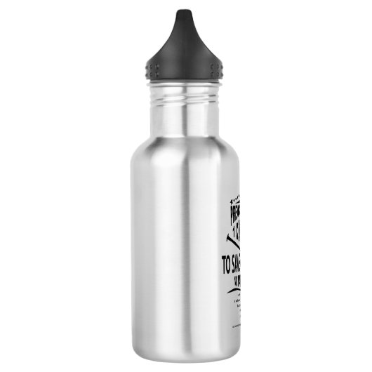 Kreuzmeldung Edelstahlflasche (Links)