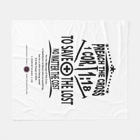 Kreuzmeldung Fleecedecke (Vorderseite (Horizontal))