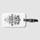 Kreuzmeldung Gepäckanhänger (Vorderseite (Horizontal))