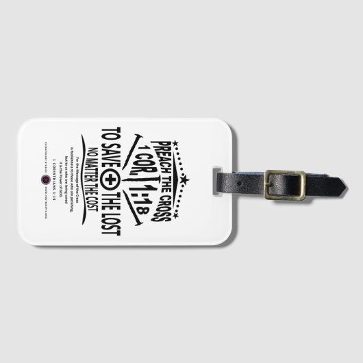 Kreuzmeldung Gepäckanhänger (Vorderseite (Horizontal))