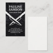 Kreuzmesser | Eisblau Visitenkarte (Vorne/Hinten)