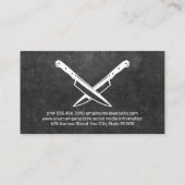 Kreuzmesser | Eisblau Visitenkarte (Rückseite)