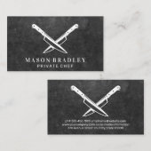 Kreuzmesser | Eisblau Visitenkarte (Vorne/Hinten)