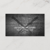 Kreuzmesser | Scratched Metal Visitenkarte (Vorderseite)