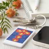 Kreuzmotiv Rechteckiger Schlüsselanhänger (Vorderseite rechts)